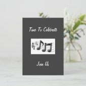 MUSIKANISCHE ANMERKUNGEN AN UNSERE GÄSTE AN "CELEB EINLADUNG (Stehend Vorderseite)