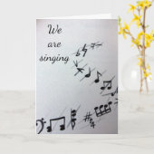 MUSIKANISCHE ANMERKUNGEN ***GRUPPENKARTE*** KARTE (Gelbe Blume)