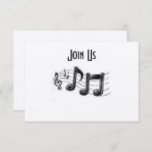 MUSIKANISCHE ANMERKUNGEN IN EINEM SPASS "ALLE" EIN EINLADUNG (Vorne/Hinten)