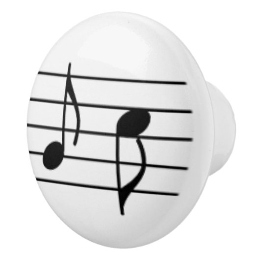 Musikanmerkung - Achtelnoten oder Zitterne Keramikknauf (Rechts)