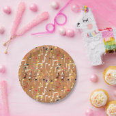 Musikanmerkungen drucken - Caramel Tan, Multi Pappteller (Party)