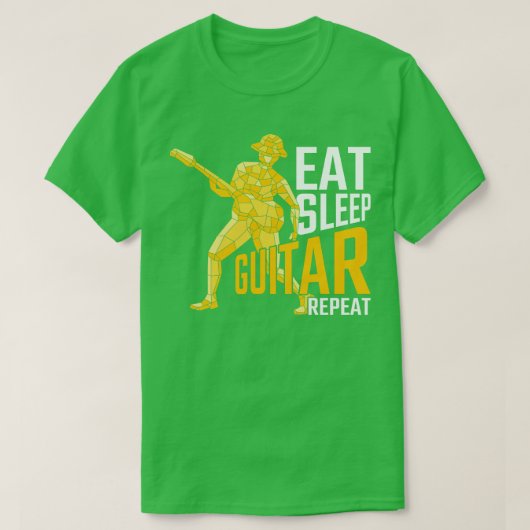 Musikantengitarrist und Gitarrist T-Shirt (Design vorne)