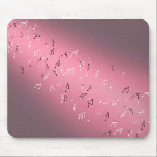 Musikanweisungen Rosa Light Mouse Mat Mousepad