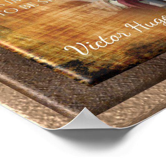 Musikausdrücke - Victor Hugo Quote - Kunstdrucken Poster (Ecke)