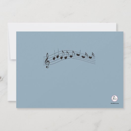 Musikautomat-Einladung Einladung (Rückseite)