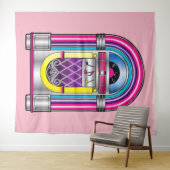 Musikautomat in den Farben Wandteppich (Beispiel (Horizontal))
