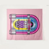 Musikautomat in den Farben Wandteppich (Vorderseite (Horizontal))