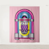 Musikautomat in den Farben Wandteppich (Vorderseite)