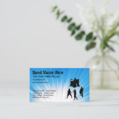Musikband Coole Visitenkarten Visitenkarte (Stehend Vorderseite)