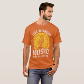 Musikband Piano Gitarre T-Shirt (Vorne ganz)