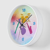 Musikband-Retro-Design Uhr (Winkel)