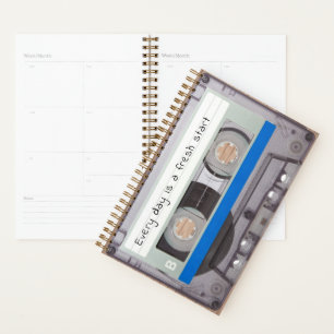 Musikband-Retro-Kassette der 80er Jahre Vintag Planer