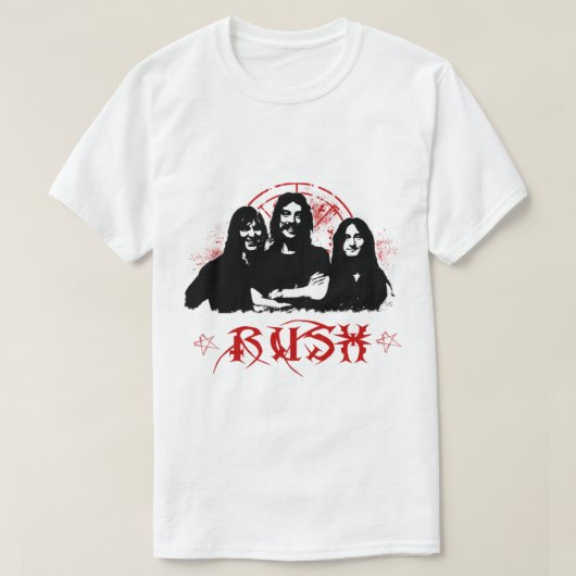 Musikband Rock Legend Rush T-Shirt (Design vorne)