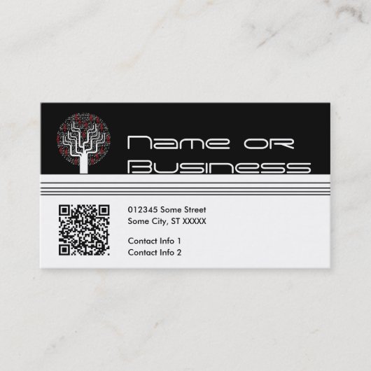 Musikbaum: qr-Code Visitenkarte (Vorderseite)