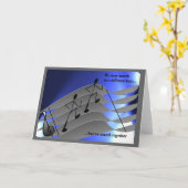 Musikbezogene Grußkarten Karte (Gelbe Blume)