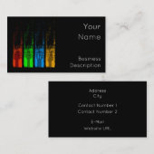 Musikbezogene Visitenkarte (Vorne/Hinten)