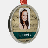 Musikblatt-Fotoschablone Ornament Aus Metall (Rechts)