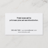 Musikblatt Visitenkarte (Rückseite)