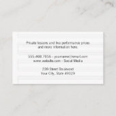 Musikblätter | Digitales Logo Visitenkarte (Rückseite)