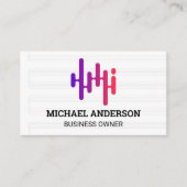 Musikblätter | Digitales Logo Visitenkarte (Vorderseite)