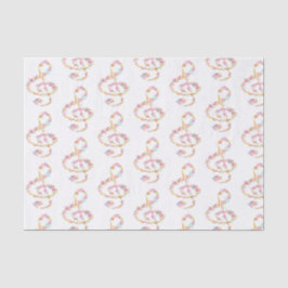 Musikblumenkerne Seidenpapier