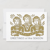 Musikchor Weihnachtschoir Grußkarte Dankeskarte (Vorderseite)