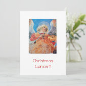 MUSIKCHRISTMAS ANGEL FEIERTAGSKARTE (Stehend Vorderseite)