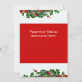 MUSIKCHRISTMAS ANGEL FEIERTAGSKARTE (Rückseite)