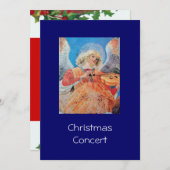 MUSIKCHRISTMAS ANGEL FEIERTAGSKARTE (Vorne/Hinten)