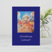 MUSIKCHRISTMAS ANGEL FEIERTAGSKARTE (Stehend Vorderseite)