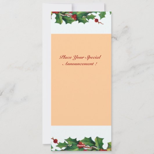 MUSIKCHRISTMAS ANGEL FEIERTAGSKARTE (Rückseite)