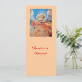 MUSIKCHRISTMAS ANGEL FEIERTAGSKARTE (Stehend Vorderseite)