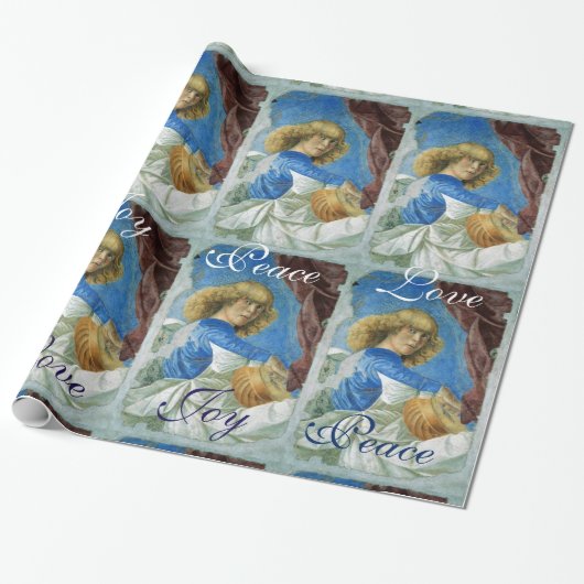 MUSIKCHRISTMAS ANGEL, JOY FRIACE LIEBE PARCHMENT GESCHENKPAPIER (Ungerollt)