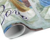 MUSIKCHRISTMAS ANGEL, JOY FRIACE LIEBE PARCHMENT GESCHENKPAPIER (Rolleneckpunkt)