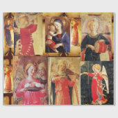 MUSIKCHRISTMAS ANGELN UND MADONNA MIT KIND GESCHENKPAPIER (Flach)