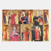 MUSIKCHRISTMAS ANGELN UND MADONNA MIT KIND GESCHENKPAPIER SET (Vorderseite 3)