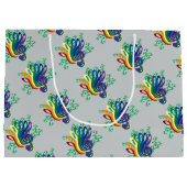 Musikclef-Blumenstrauß Große Geschenktüte (Rückseite)