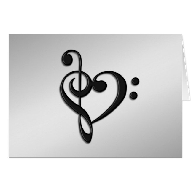 Musikclef-Herz (Vorderseite (Horizontal))