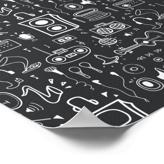 Musikdekor Poster (Ecke)