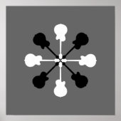 Musikdekorationswand für Gitarrenspieler Poster (Vorne)