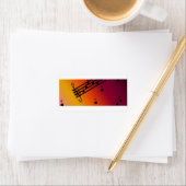 Musikdesign Adressaufkleber (Insitu)