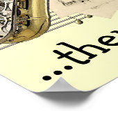 Musikdesign Anpassbares Poster (Ecke)