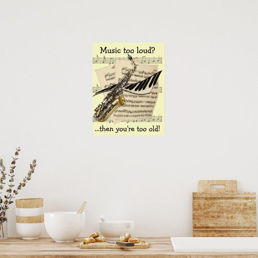 Musikdesign Anpassbares Poster (Küche)