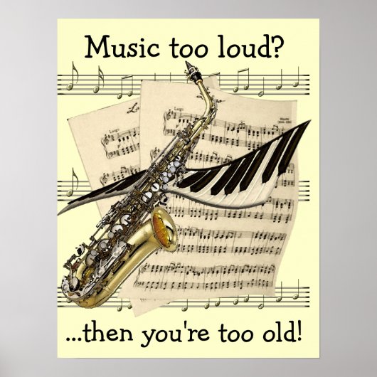 Musikdesign Anpassbares Poster (Vorne)