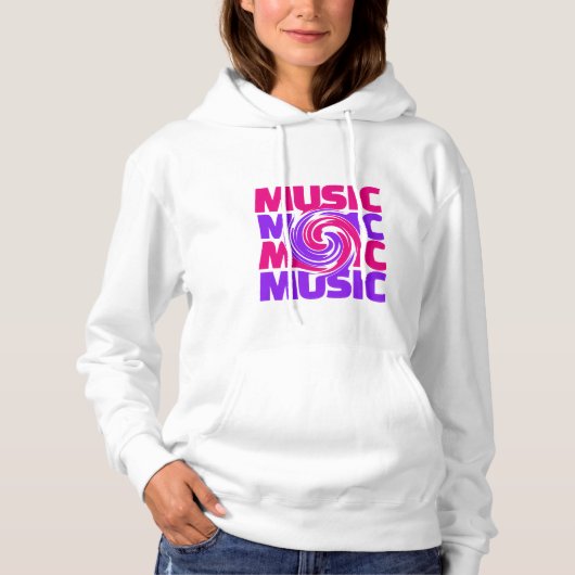 Musikdesign Frauenschuh Hoodie (Vorderseite)