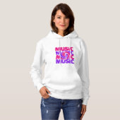 Musikdesign Frauenschuh Hoodie (Vorne ganz)