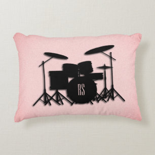 Musikdesign für Monogram-Trommel-Set  Dekokissen