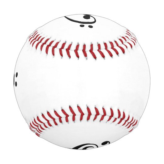 Musikdesign-Herz Baseball (Rückseite)