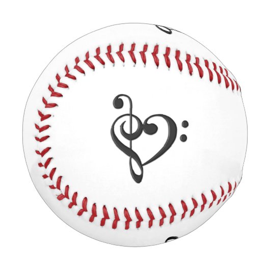 Musikdesign-Herz Baseball (Vorderseite Links)