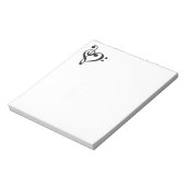 Musikdesign-Herz Notizblock (Rotiert)